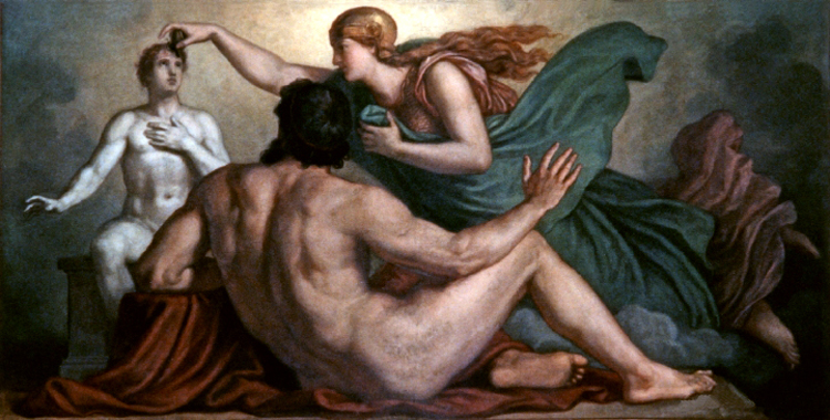 Prometheus-and-Athena-creating-a-man